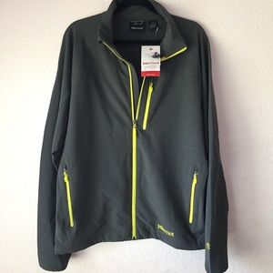 Marmot Gray and Yellow Tempo Jacket Size L